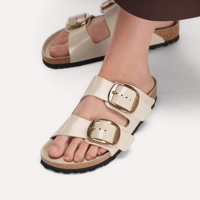 Arizona Big Buckle Natural Leather Patent Arizona Big Buckle Natural Leather Patent