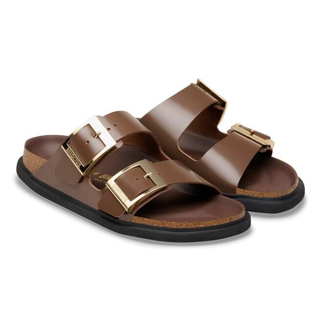 Arizona Droplet Buckle Natural Leather Patent Arizona Droplet Buckle Natural Leather Patent