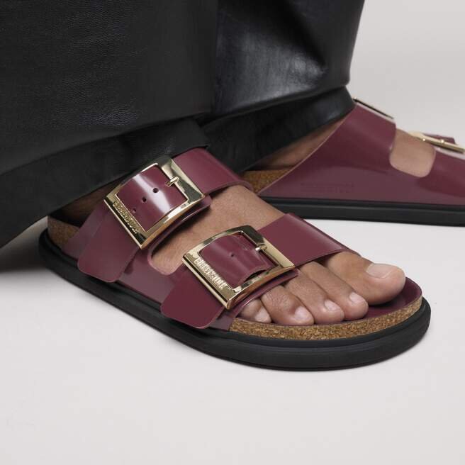 Arizona Droplet Buckle Natural Leather Patent Arizona Droplet Buckle Natural Leather Patent