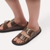 Arizona Droplet Buckle Natural Leather Patent Arizona Droplet Buckle Natural Leather Patent
