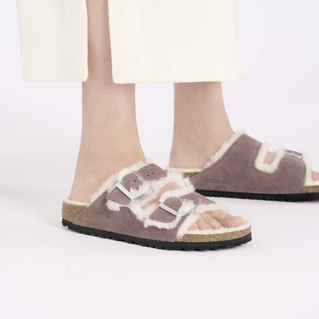 Arizona Shearling Suede Leather-Shearling Faded Purple Arizona Shearling Suede Leather-Shearling Faded Purple
