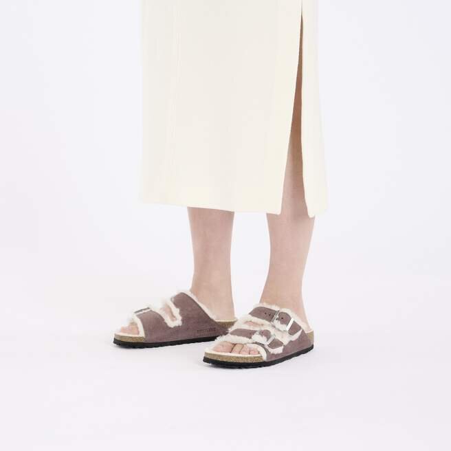Arizona Shearling Suede Leather-Shearling Faded Purple Arizona Shearling Suede Leather-Shearling Faded Purple