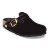 Boston Big Buckle Piping Rivet Logo Textile Velvet Black Boston Big Buckle Piping Rivet Logo Textile Velvet Black