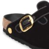 Boston Big Buckle Piping Rivet Logo Textile Velvet Black Boston Big Buckle Piping Rivet Logo Textile Velvet Black