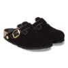 Boston Big Buckle Piping Rivet Logo Textile Velvet Black Boston Big Buckle Piping Rivet Logo Textile Velvet Black