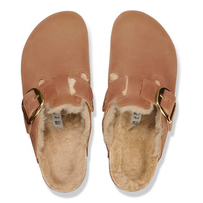 Boston Big Buckle Shearling Natural Leather Oiled Boston Big Buckle Shearling Natural Leather Oiled