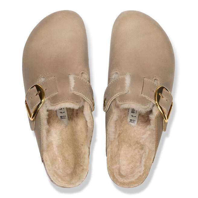 Boston Big Buckle Shearling Natural Leather Oiled Boston Big Buckle Shearling Natural Leather Oiled