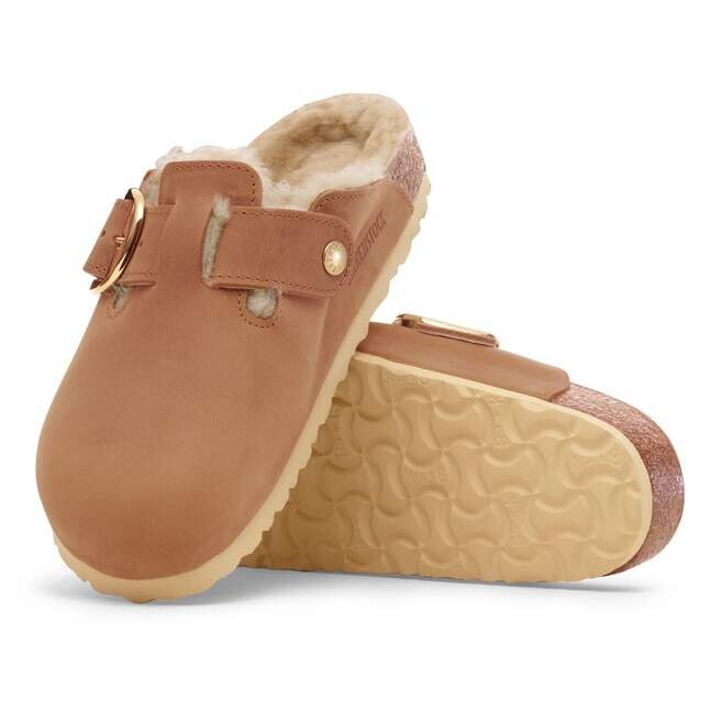 Boston Big Buckle Shearling Natural Leather Oiled Boston Big Buckle Shearling Natural Leather Oiled