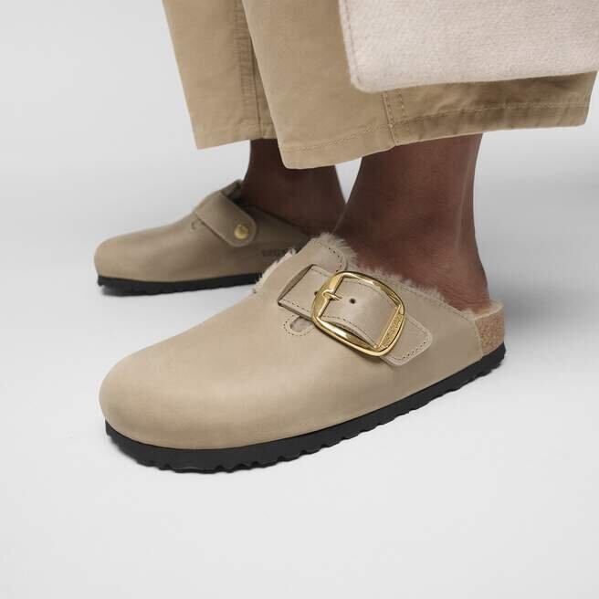 Boston Big Buckle Shearling Natural Leather Oiled Boston Big Buckle Shearling Natural Leather Oiled