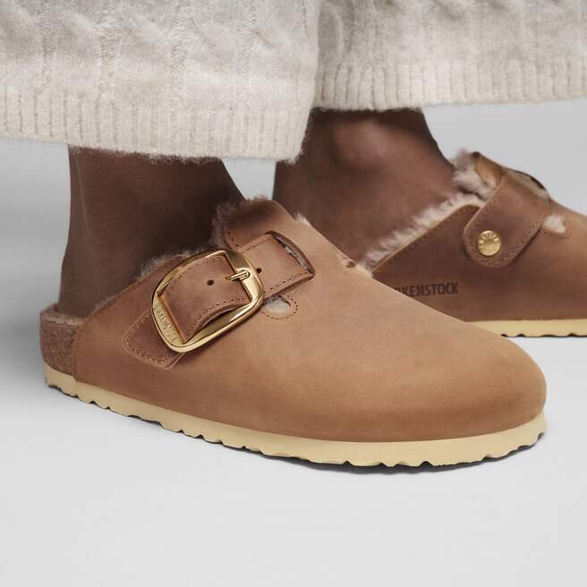 Boston Big Buckle Shearling Natural Leather Oiled Boston Big Buckle Shearling Natural Leather Oiled