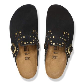 Boston Rivet Suede Leather