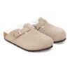 Boston Shearling Kids Suede Leather Fur