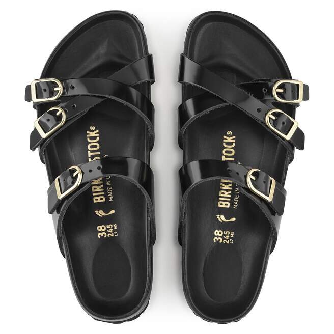 Franca Natural Leather Patent High Shine Black Franca Natural Leather Patent High Shine Black