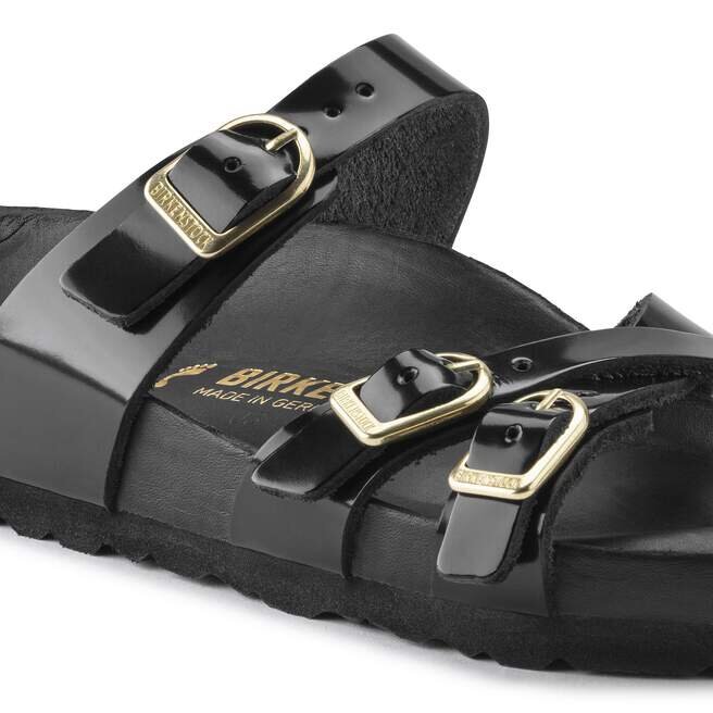 Franca Natural Leather Patent High Shine Black Franca Natural Leather Patent High Shine Black