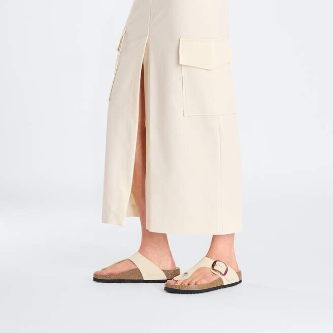Gizeh Big Buckle Natural Leather Nubuck Gizeh Big Buckle Natural Leather Nubuck