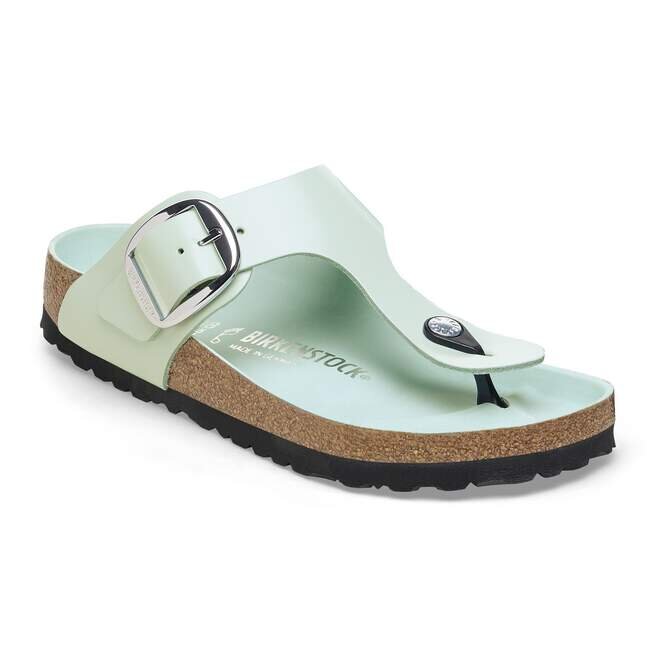 Gizeh Big Buckle Natural Leather Patent Gizeh Big Buckle Natural Leather Patent