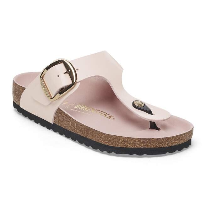 Gizeh Big Buckle Natural Leather Patent Gizeh Big Buckle Natural Leather Patent