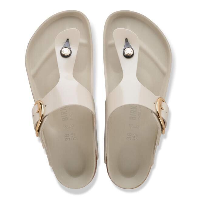 Gizeh Big Buckle Natural Leather Patent Gizeh Big Buckle Natural Leather Patent
