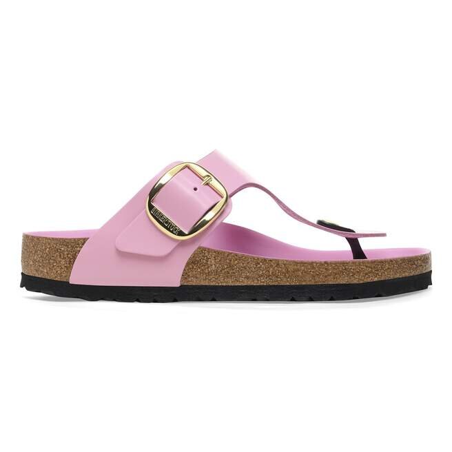 Gizeh Big Buckle Natural Leather Patent Gizeh Big Buckle Natural Leather Patent