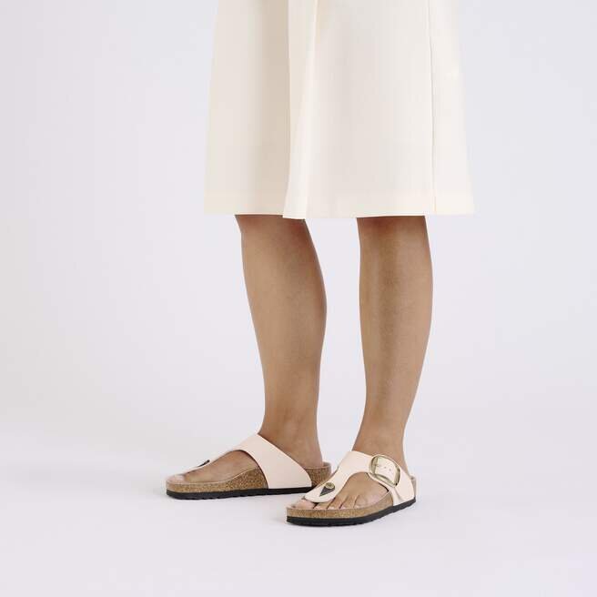 Gizeh Big Buckle Natural Leather Patent Gizeh Big Buckle Natural Leather Patent
