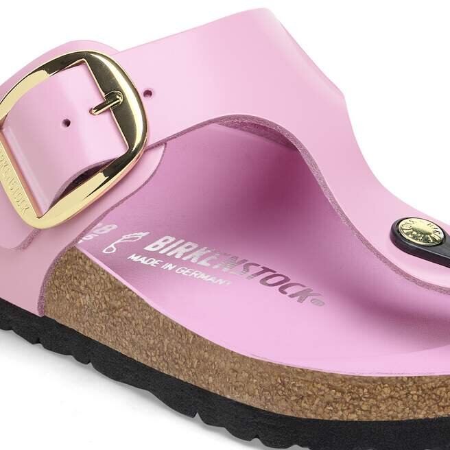 Gizeh Big Buckle Natural Leather Patent Gizeh Big Buckle Natural Leather Patent