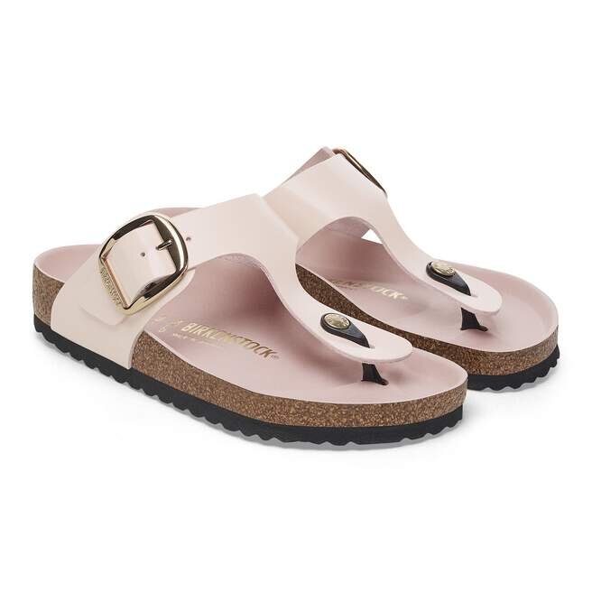 Gizeh Big Buckle Natural Leather Patent Gizeh Big Buckle Natural Leather Patent