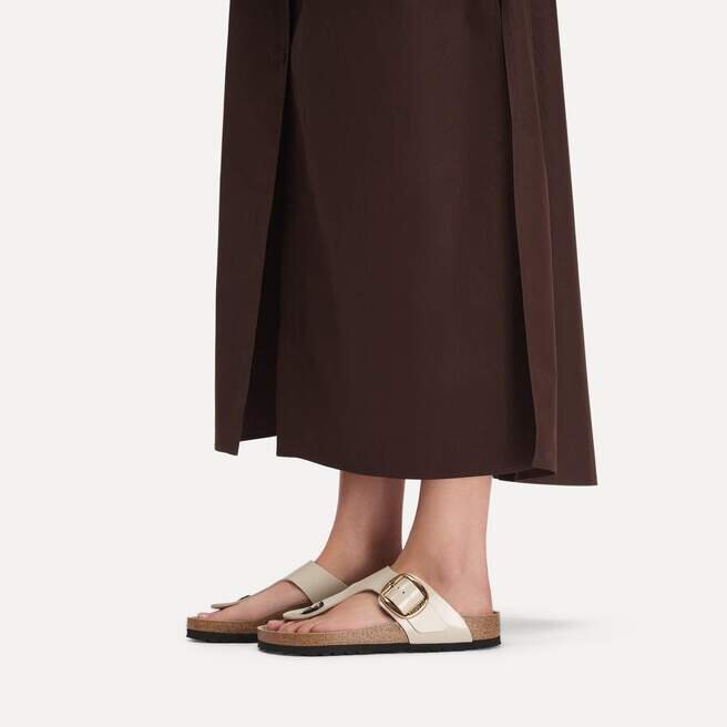 Gizeh Big Buckle Natural Leather Patent Gizeh Big Buckle Natural Leather Patent
