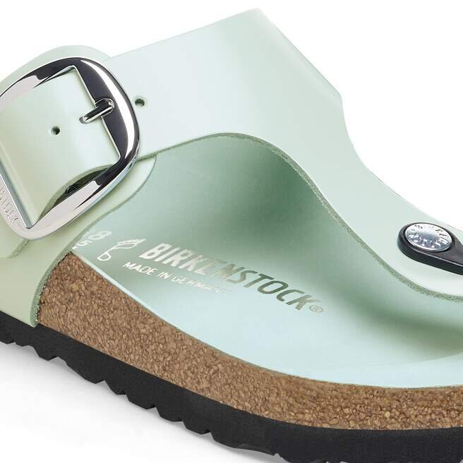 Gizeh Big Buckle Natural Leather Patent Gizeh Big Buckle Natural Leather Patent