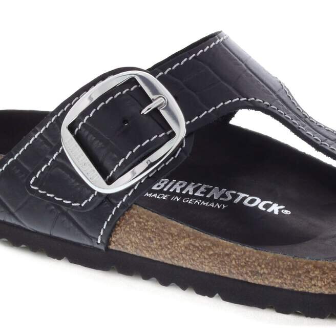 Gizeh Big Buckle Natural Leather Patent Black Gizeh Big Buckle Natural Leather Patent Black