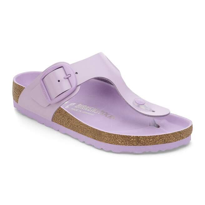 Gizeh Big Buckle Natural Leather Patent High-Shine Crocus Gizeh Big Buckle Natural Leather Patent High-Shine Crocus