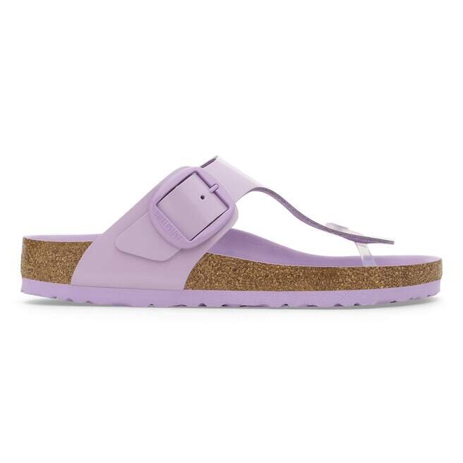 Gizeh Big Buckle Natural Leather Patent High-Shine Crocus Gizeh Big Buckle Natural Leather Patent High-Shine Crocus