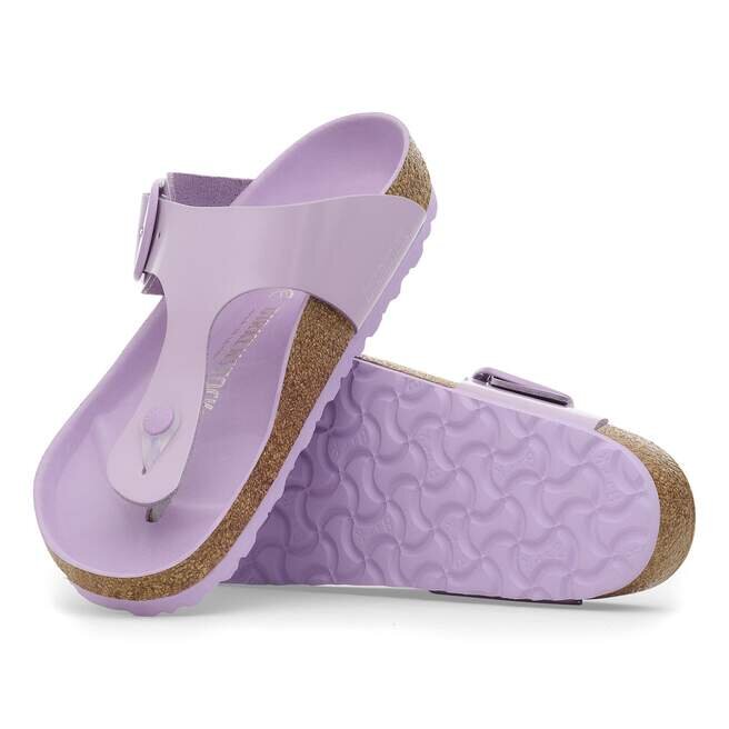 Gizeh Big Buckle Natural Leather Patent High-Shine Crocus Gizeh Big Buckle Natural Leather Patent High-Shine Crocus