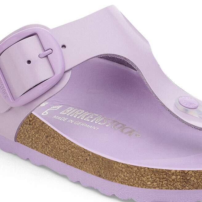 Gizeh Big Buckle Natural Leather Patent High-Shine Crocus Gizeh Big Buckle Natural Leather Patent High-Shine Crocus