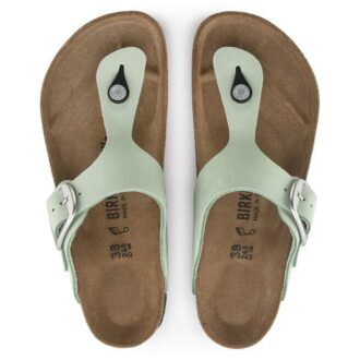 Gizeh Big Buckle Nubuck Leather Matcha