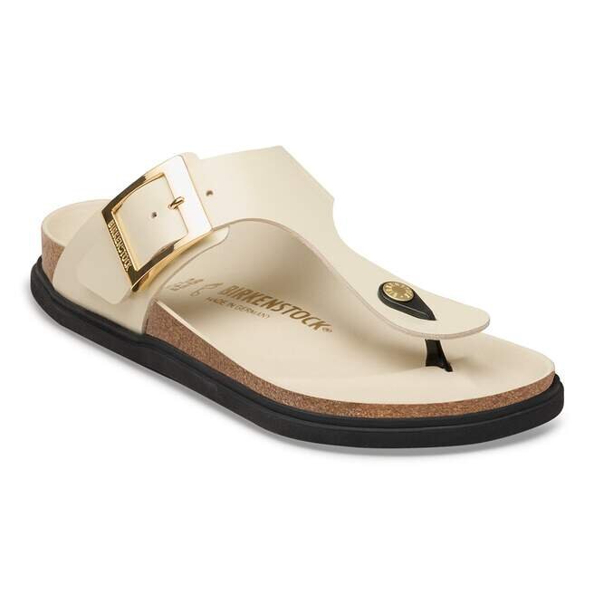 Gizeh Droplet Buckle Natural Leather Patent Gizeh Droplet Buckle Natural Leather Patent