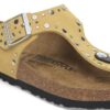 Gizeh Rivets Suede Leather Ochre Gizeh Rivets Suede Leather Ochre
