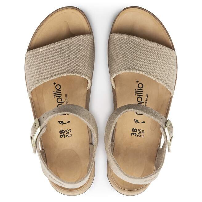 Glenda Suede Leather-Textile Sandcastle Glenda Suede Leather-Textile Sandcastle