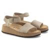Glenda Suede Leather-Textile Sandcastle Glenda Suede Leather-Textile Sandcastle