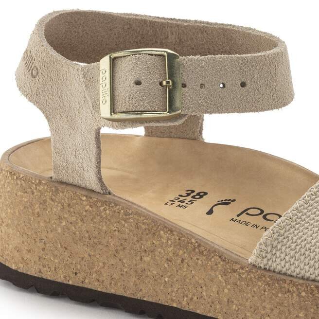 Glenda Suede Leather-Textile Sandcastle Glenda Suede Leather-Textile Sandcastle