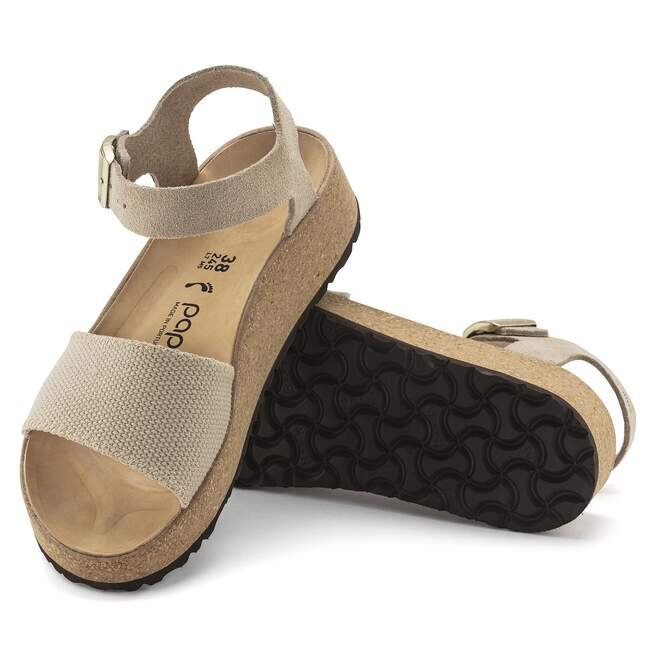 Glenda Suede Leather-Textile Sandcastle Glenda Suede Leather-Textile Sandcastle