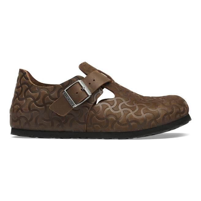 London Single Strap Natural Leather Embossed London Single Strap Natural Leather Embossed