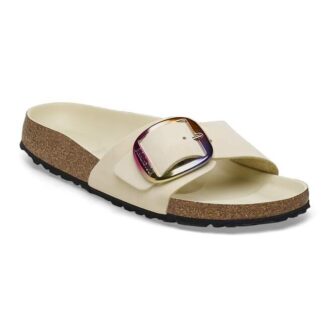 Madrid Big Buckle Natural Leather Nubuck