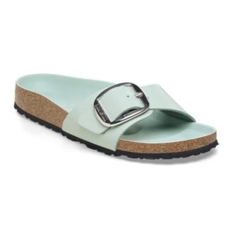 Madrid Big Buckle Natural Leather Patent