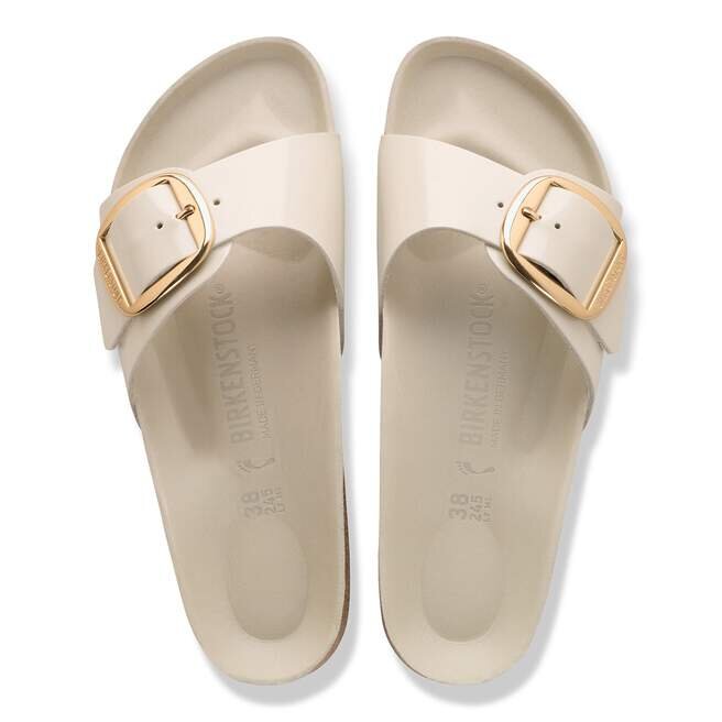 Madrid Big Buckle Natural Leather Patent Madrid Big Buckle Natural Leather Patent