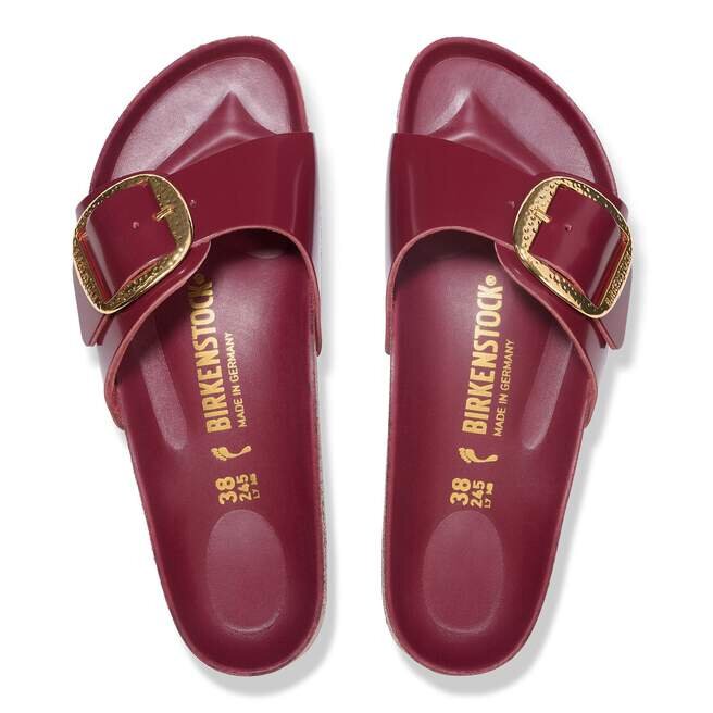 Madrid Big Buckle Natural Leather Patent Madrid Big Buckle Natural Leather Patent