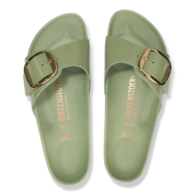 Madrid Big Buckle Natural Leather Patent Madrid Big Buckle Natural Leather Patent
