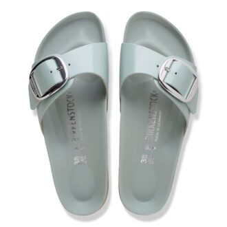 Madrid Big Buckle Natural Leather Patent