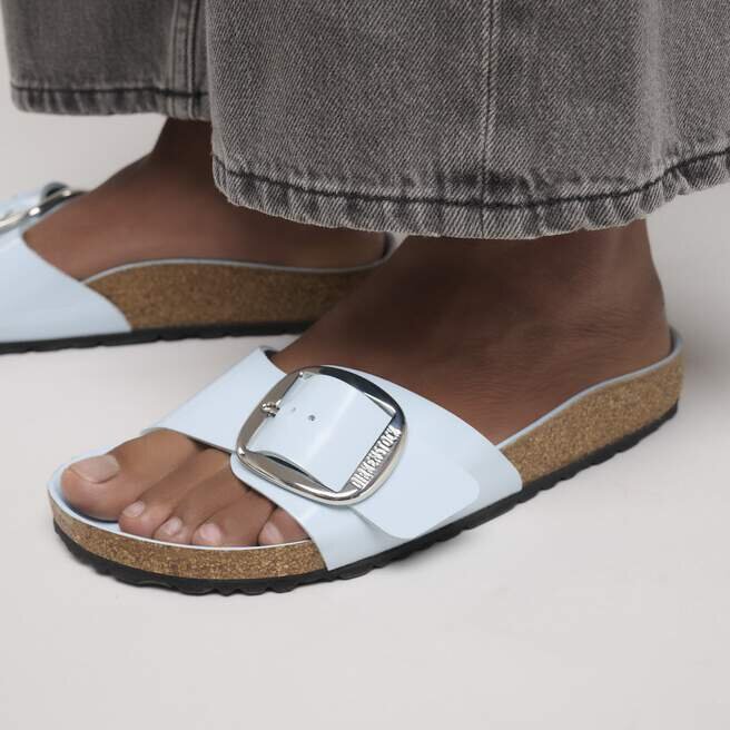 Madrid Big Buckle Natural Leather Patent Madrid Big Buckle Natural Leather Patent