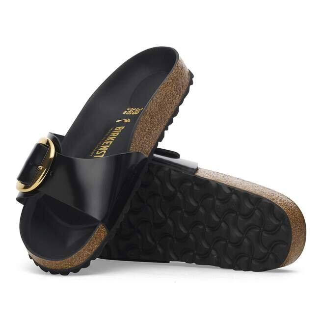 Madrid Big Buckle Natural Leather Patent Madrid Big Buckle Natural Leather Patent