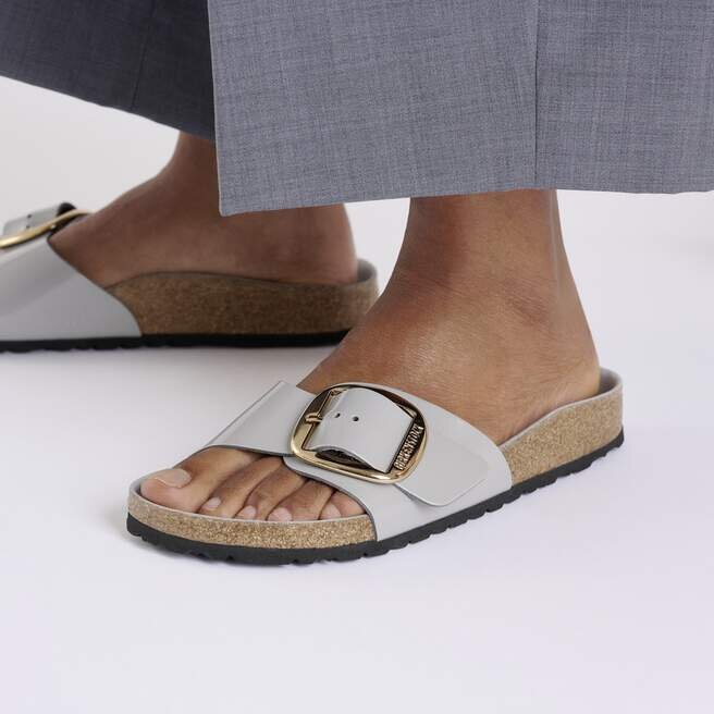 Madrid Big Buckle Natural Leather Patent Madrid Big Buckle Natural Leather Patent